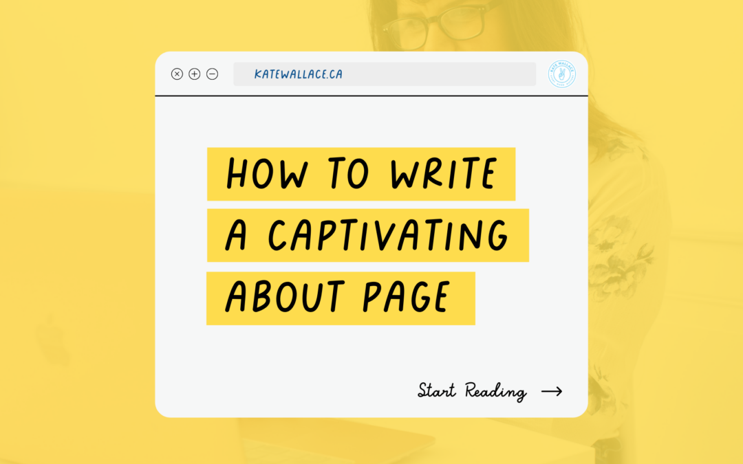 How To Write A Captivating About Page header