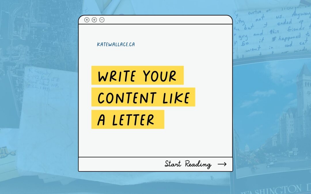 Write Your Content Like a Letter