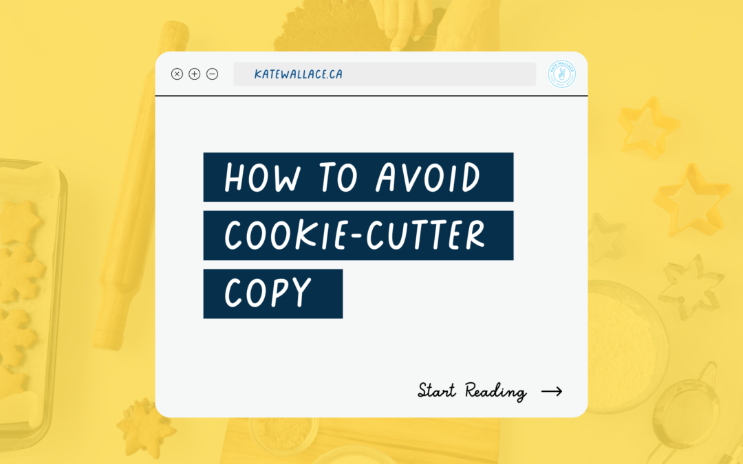 How to Avoid Cookie-Cutter Copy Header