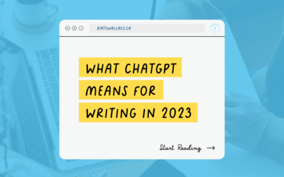 What ChatGPT means for writing in 2023
